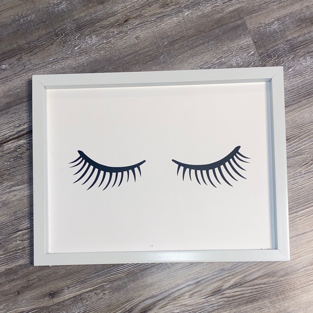 EUC HOBBY LOBBY Girly Eyelash Wall Art